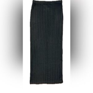 Black Ribbed Skirt
